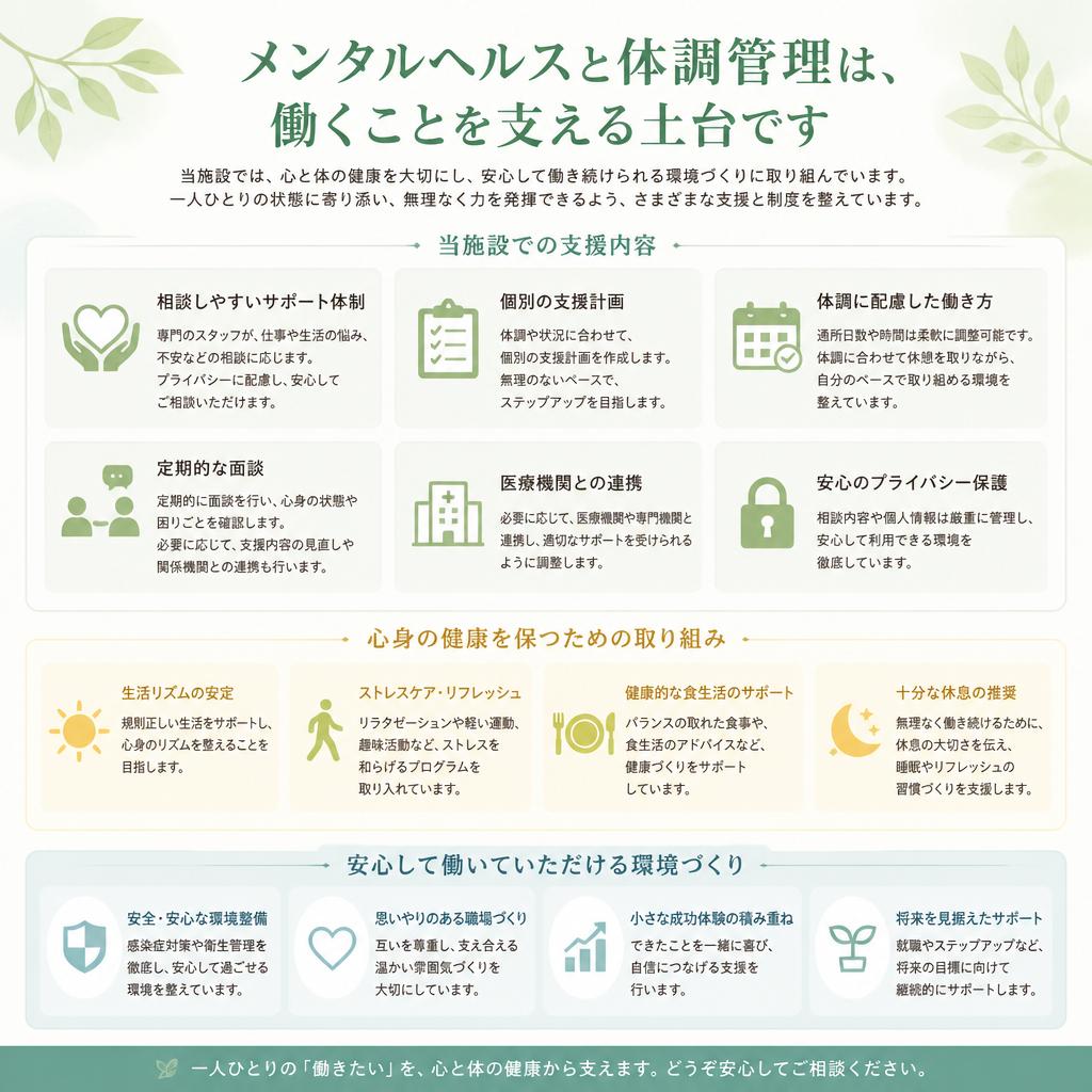 メンタルヘルスと体調管理の重要性