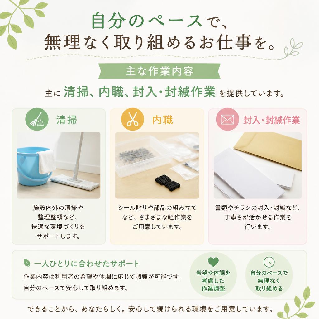 多彩な作業内容