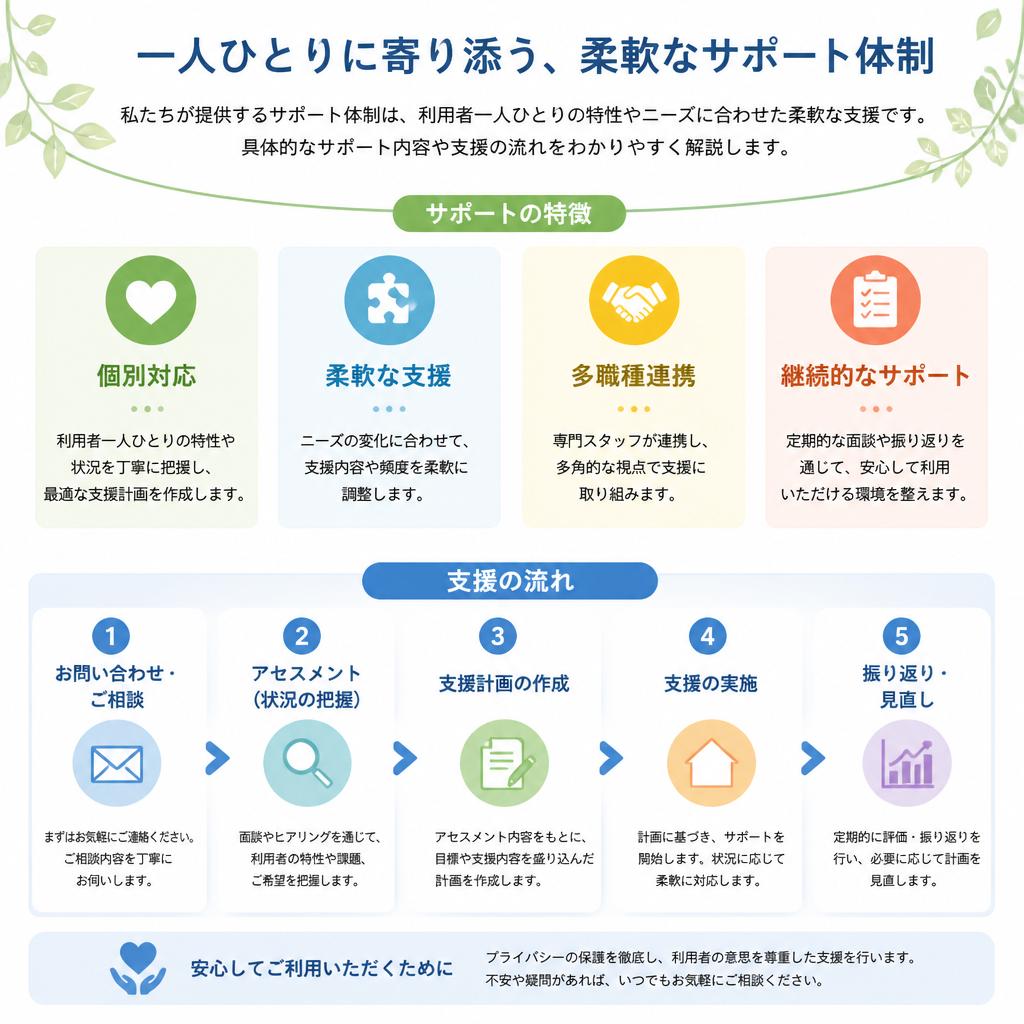 多様なサポート体制のご紹介