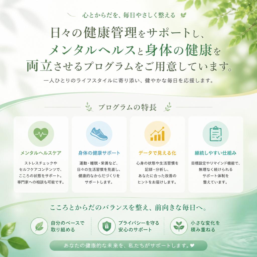 充実した健康管理