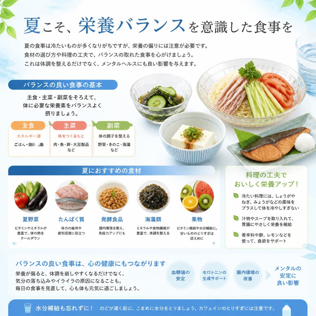 食事バランスを整えよう