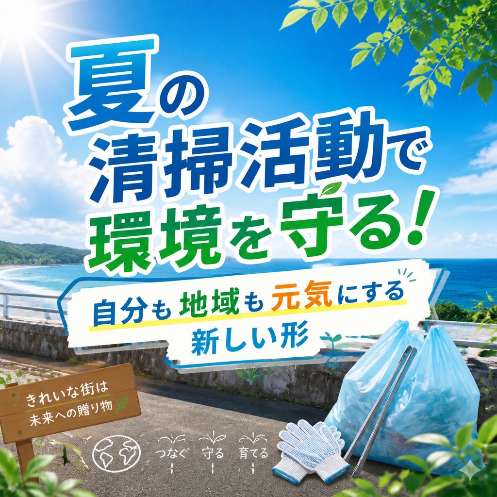 夏の清掃活動で環境を守る！自分も地域も元気にする新しい形