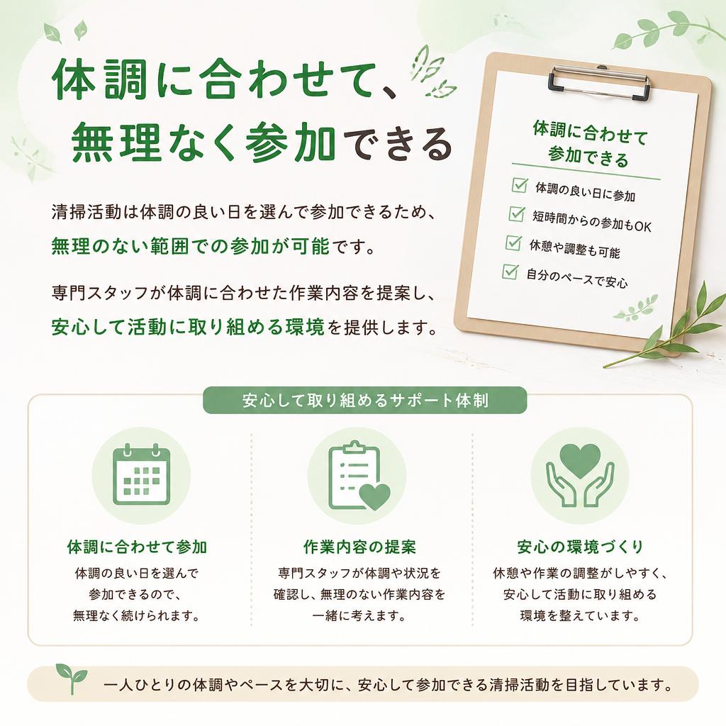 体調管理と支援