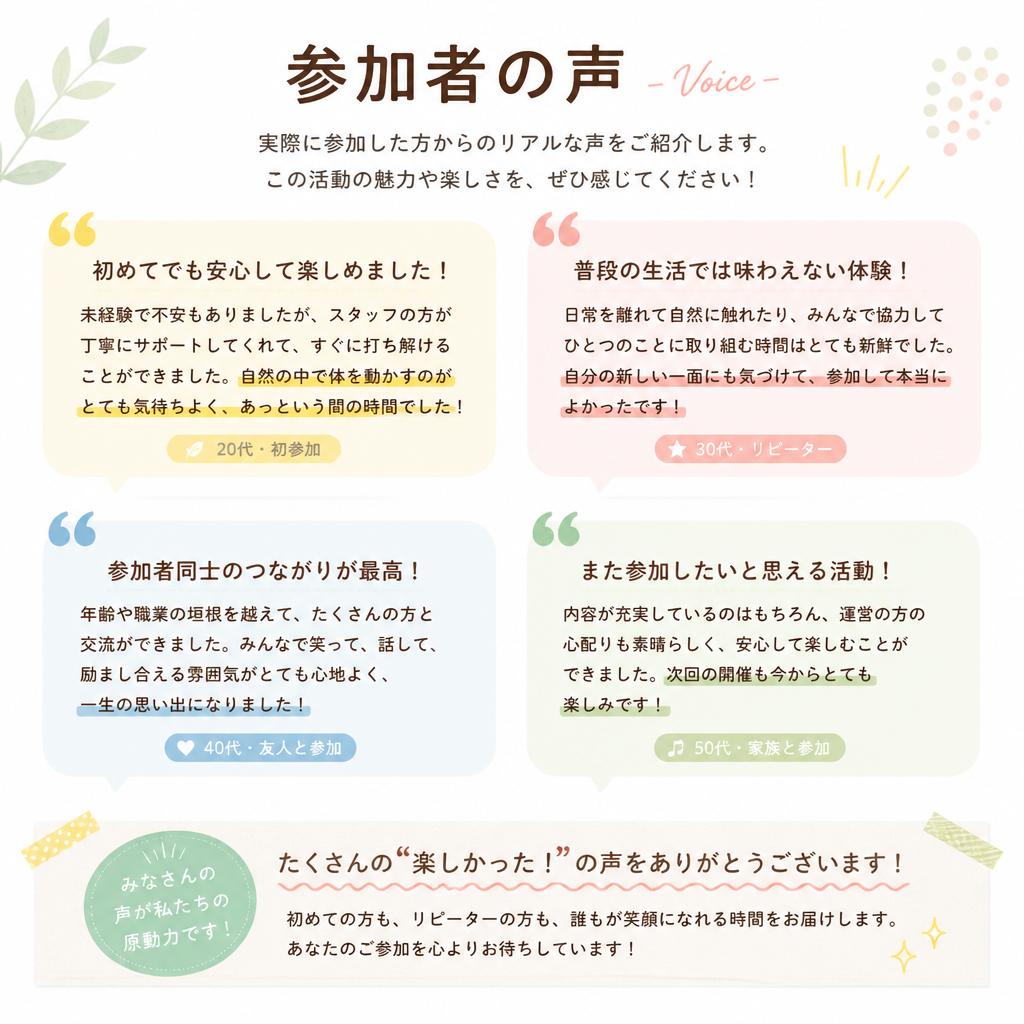 参加者の声
