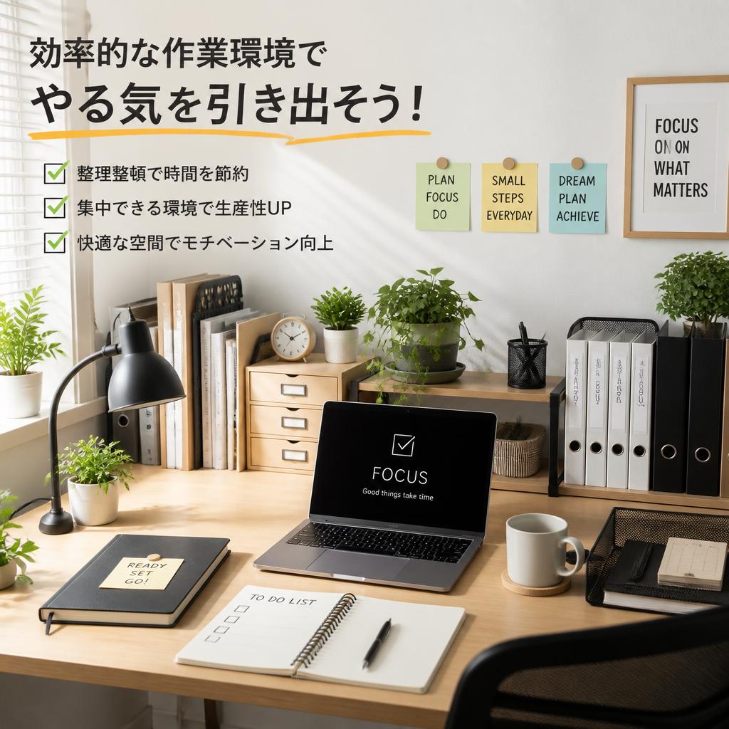 効率的な作業環境でやる気を引き出そう！