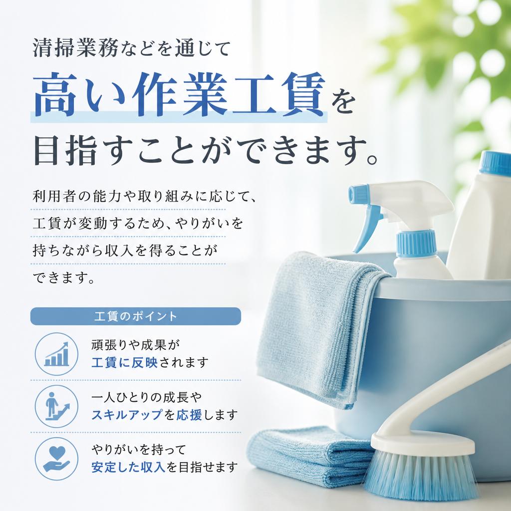 作業工賃の向上を目指して