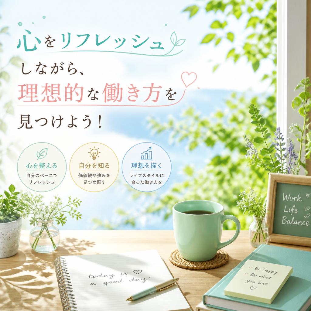 心をリフレッシュしながら、理想的な働き方を見つけよう！